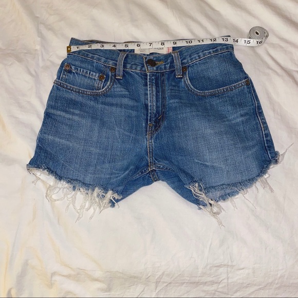 thrifted levi shorts